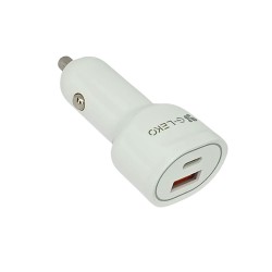 Adaptador De Coche G-Leko DC-26 Blanco 20W/24V/USB Y Tipo-C