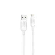 Qcharx Lisbon White 3A 1m Data Cable For Iphone