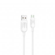 Cable De Datos Qcharx Lisbon Blanco 3A 1m Para Micro USB