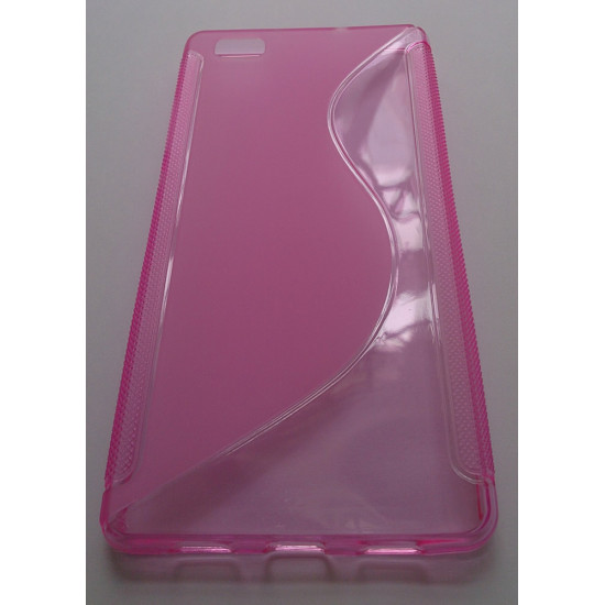 Silicon Cover Case Huawei P8 Lite Pink