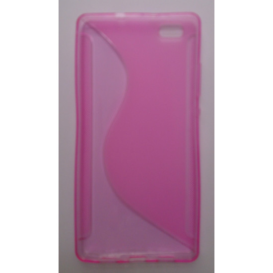 Silicon Cover Case Huawei P8 Lite Pink