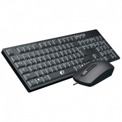 Keyboard Mouse Fantech 1905 Black Mute Button Design, Business Office E Ergonomic Design