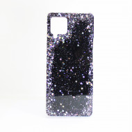 Capa Silicone Gel Liquido Glitter Samsung Galaxy A42 5g / A426 Negro