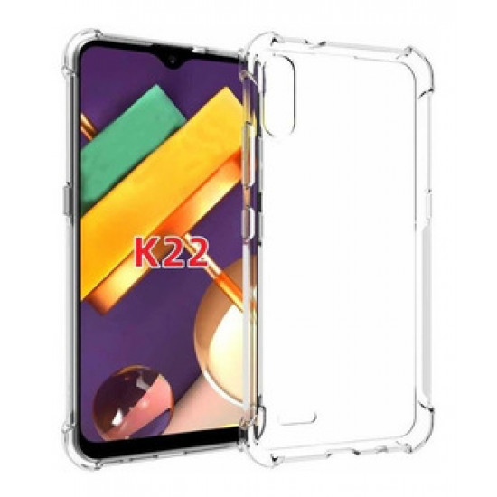 Capa Silicone Dura Anti-Choque Lg K22 Transparente