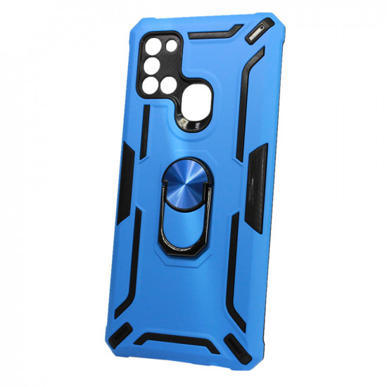 Tpu Kickstand Heavy Duty Hybrid Silicone Case Samsung Galaxy A21s Blue Anti-shock Finger Ring