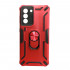 Capa Silicone Tpu Kickstand Heavy Duty Hibrid Samsung Galaxy S21plus / S30 Plus Vermelho Anel De Dedo Anti-Choque