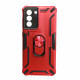 Capa Silicone Tpu Kickstand Heavy Duty Hibrid Samsung Galaxy S30 Rojo Anel De Dedo Anti-choque