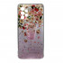 Capa Silicone Com Desenho Bling Glitter Samsung Galaxy A72 Rosa Flowers Com Kickstand