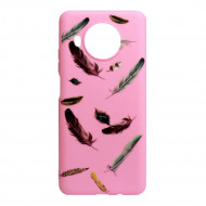 Capa Silicone Gel Xiaomi Mi 10t Lite Plumas Rosas