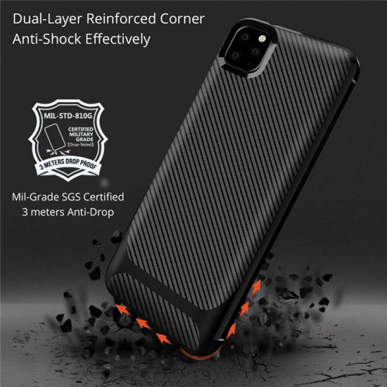 Carbon Protect Cover Huawei Y5p Black