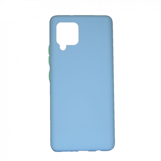 Silicone Cover Samsung Galaxy A12 Blue Premium