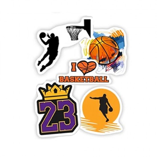 OEM Basketball Sticker Kit 5 Pcs - Mix