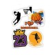 Kit De Pegatinas OEM Basketball 5 Unidades - Mix