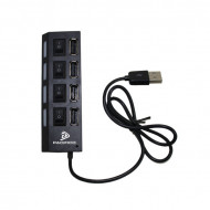 Usb 2.0 Hub Pacifico Np-l153 4 Port Negro