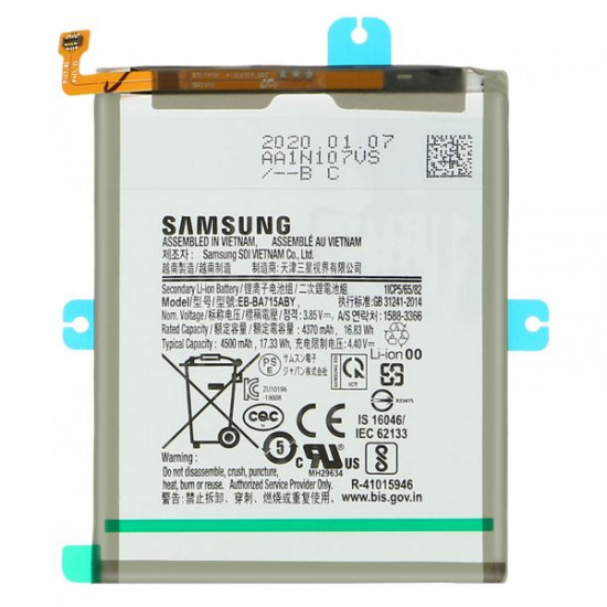 Bateria Samsung Galaxy A71/A715/Eb-Ba715aby 4500mah 3.86v 17.33wh