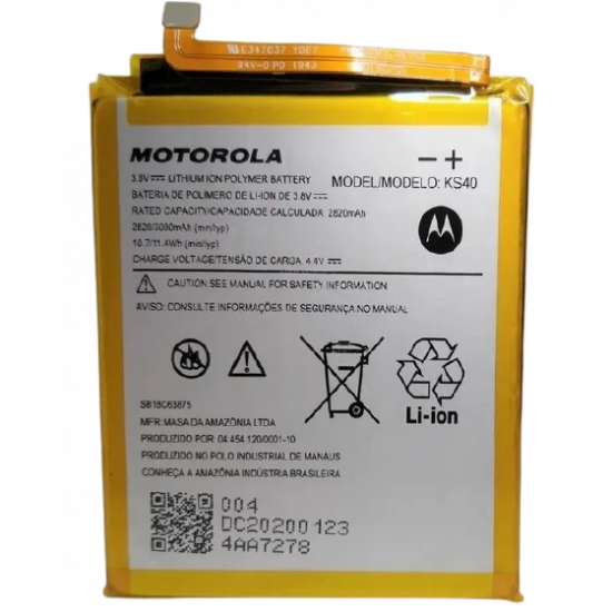 Bateria Motorola Moto E6 Play / Ks40 3000 Mah	