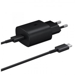 Carregador 240v Samsung Note 10/Ta800 Preto 25w 5a Fast Charging Type-C To Type-C