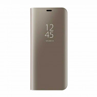 Capa Flip Cover Clear View Samsung Galaxy A40s Dourado