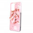 Silicone Cover With Bling Glitter Design Oppo A93 5g / A745g Pink Butterfly / Strong Stand