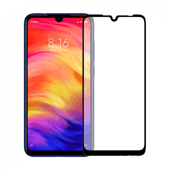 Pelicula De Vidro 5d Completa Xiaomi Redmi Note 7 Preto