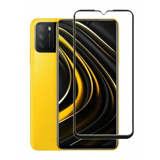 Lamina de Vidrio 5d Xiaomi Poco M3/Redmi 9t Completa Negro