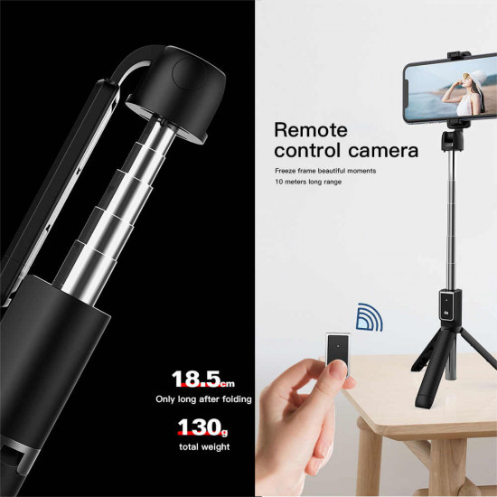 Selfie Stick Oem P50 blanco inalámbrico, giratorio de 180 grados, soporte de trípode