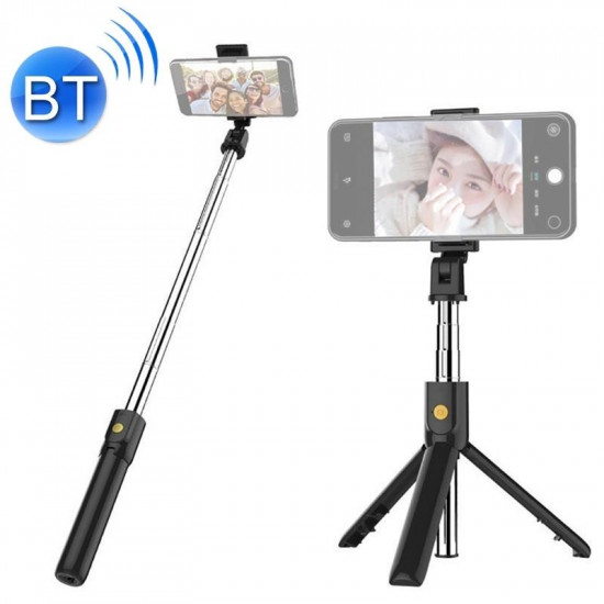 New Science K07 Black Selfie Stick With Tripod