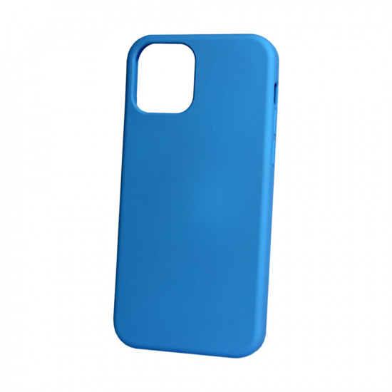 Silicone Cover Case Apple Iphone 12 / 12 Pro Blue Matt