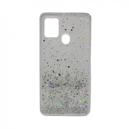 Capa Silicone Gel Liquido Glitter Samsung Galaxy S21 Plus/S30 Plus Transparente